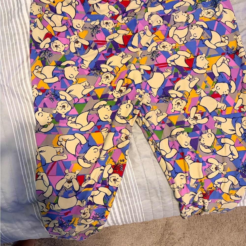 LuLaRo Winnie the Pooh Print Leggings plus size